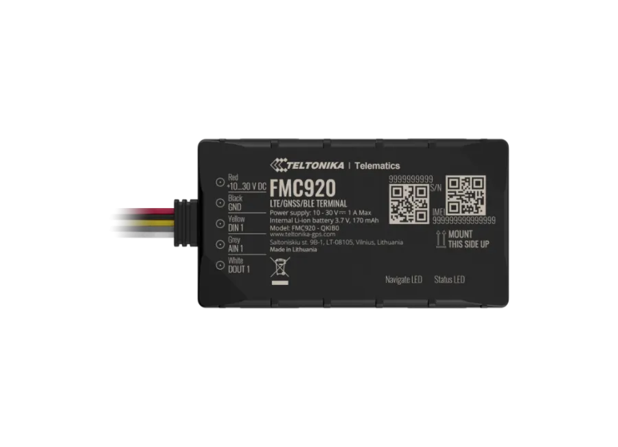 Teltonika FMC920-E 4G LTE Fahrzeug-GPS-Tracker – Präzise Ortung und Fernabschaltung